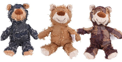 Oso de peluche para mascotas, juguete interactivo de felpa para perros, limpieza de dientes, antimordeduras, juguete Abreact, suministros para mascotas