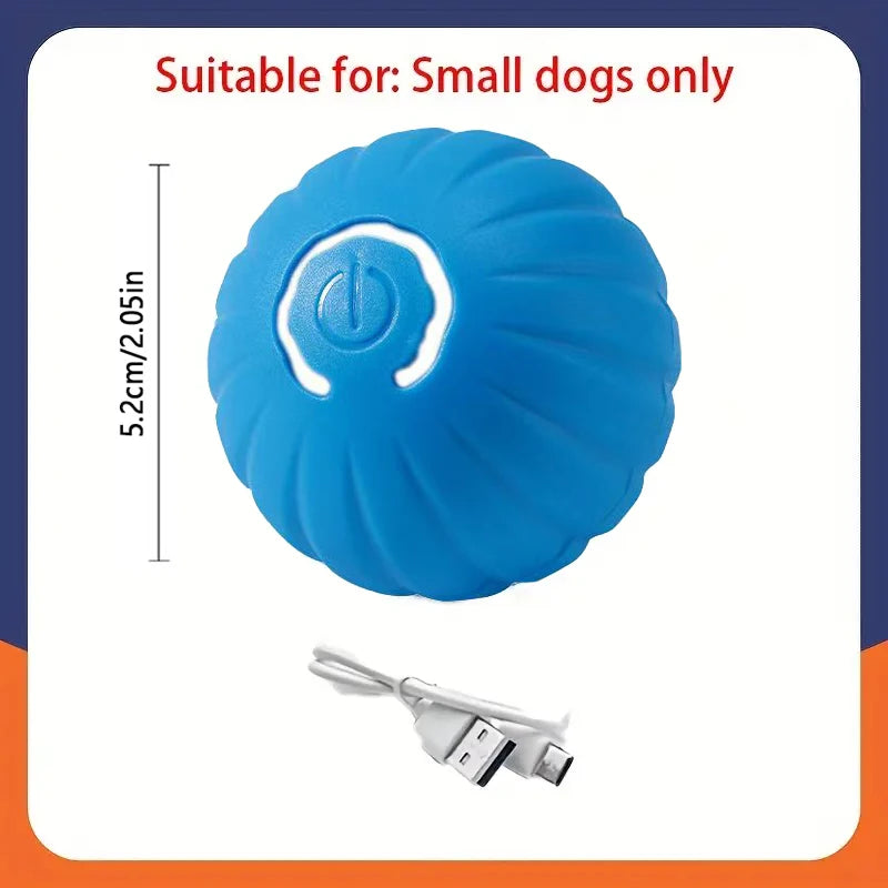 Pelota de juguete inteligente para perros, juguete interactivo electrónico para mascotas, pelota móvil USB, rebote en movimiento automático para cachorros, regalo de cumpleaños, producto para gatos