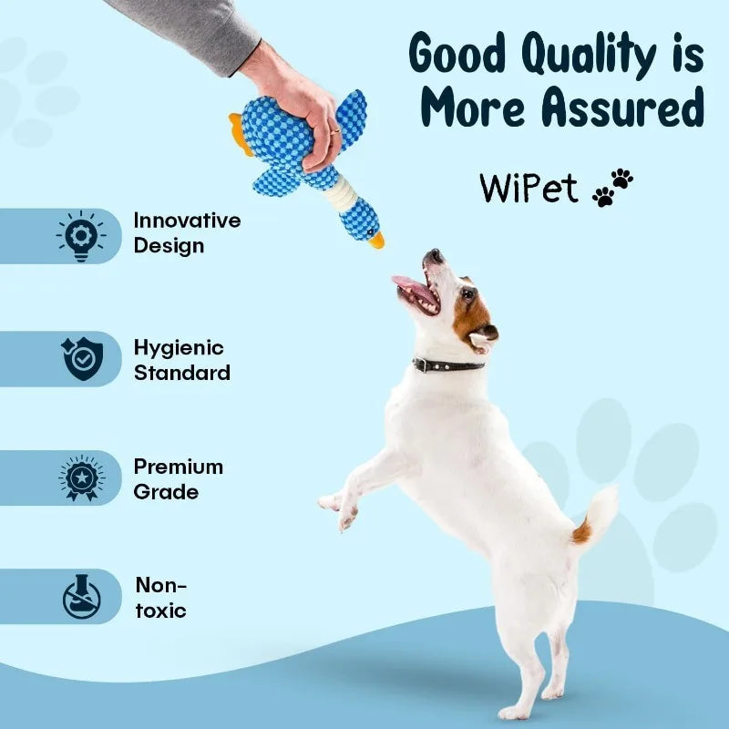 Juguetes para Perros y Gatos Mordedores Agresivos, Juguete Chirriante para Masticar, Muñeco de Peluche Interactivo para Mascotas