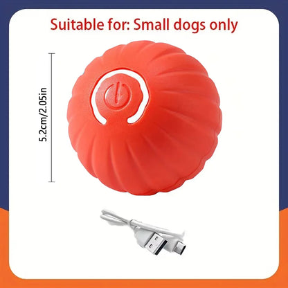 Pelota de juguete inteligente para perros, juguete interactivo electrónico para mascotas, pelota móvil USB, rebote en movimiento automático para cachorros, regalo de cumpleaños, producto para gatos