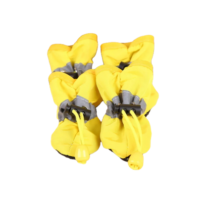 Juego de 4 Zapatos Impermeables para Perros, Botas Antideslizantes para Lluvia, Calzado para Perros Pequeños, Cachorros, Botines para Mascotas, Accesorios para Patas de Perro
