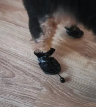 Juego de 4 Zapatos Impermeables para Perros, Botas Antideslizantes para Lluvia, Calzado para Perros Pequeños, Cachorros, Botines para Mascotas, Accesorios para Patas de Perro