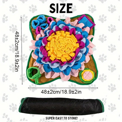Estera de entrenamiento para olfatear mascotas, manta de entrenamiento ecológica para perros y gatos, alivio educativo del estrés, resistente a mordeduras, comida lenta