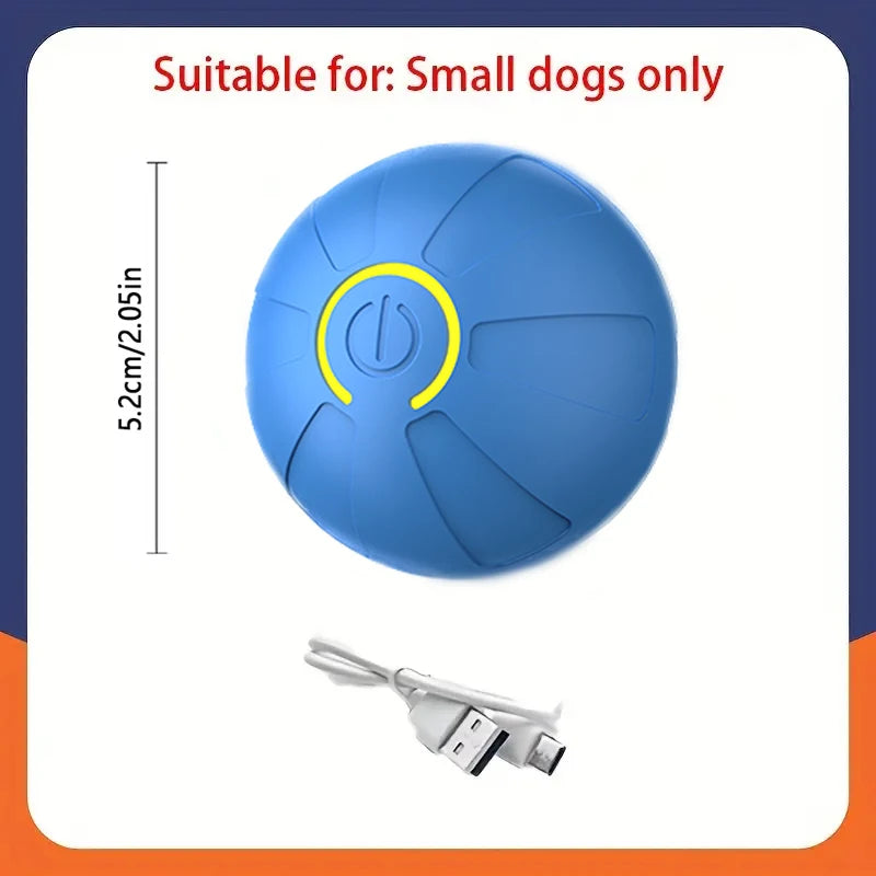 Pelota de juguete inteligente para perros, juguete interactivo electrónico para mascotas, pelota móvil USB, rebote en movimiento automático para cachorros, regalo de cumpleaños, producto para gatos