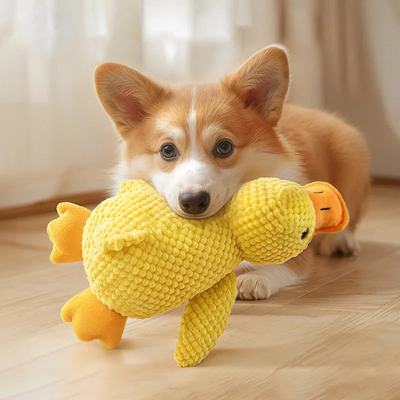 Juguetes para Perros y Gatos Mordedores Agresivos, Juguete Chirriante para Masticar, Muñeco de Peluche Interactivo para Mascotas