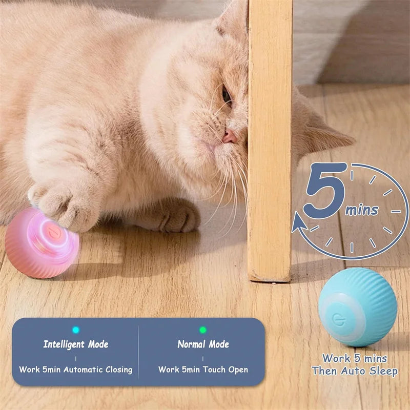 Pelota de juguete inteligente para perros, juguete interactivo electrónico para mascotas, pelota móvil USB, rebote en movimiento automático para cachorros, regalo de cumpleaños, producto para gatos