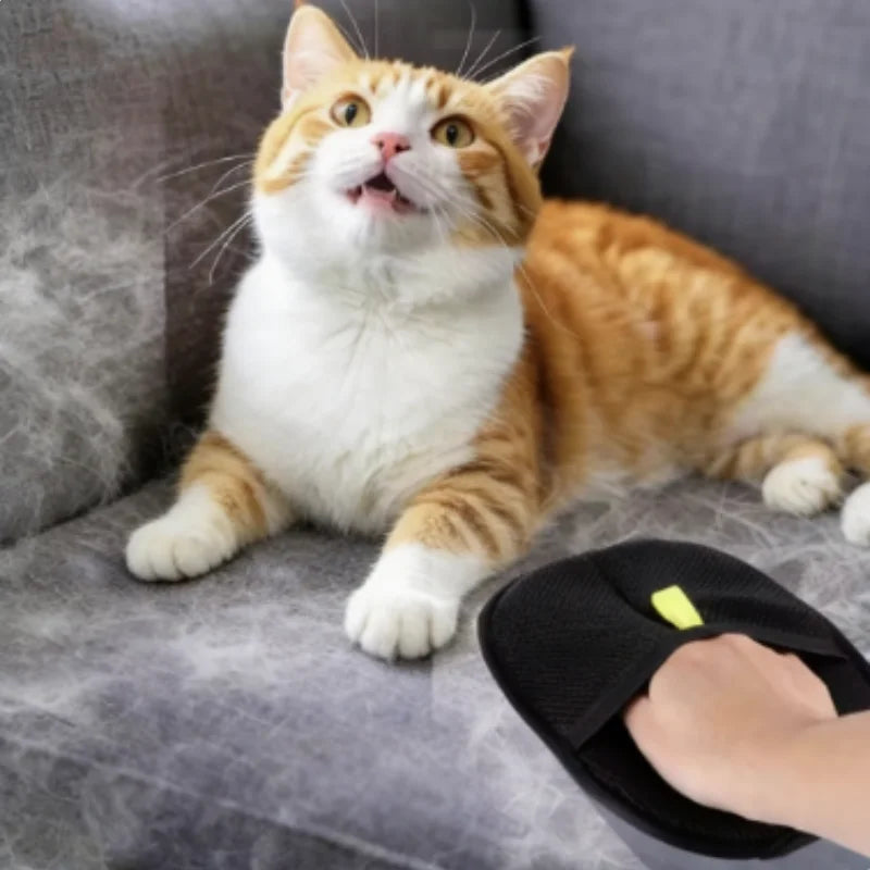 Guantes de aseo para mascotas, cepillo para eliminar el pelo de perros y gatos, guante de limpieza para gatitos, para sofá, alfombra, ropa, eliminación de pelo de mascotas, suministros para mascotas