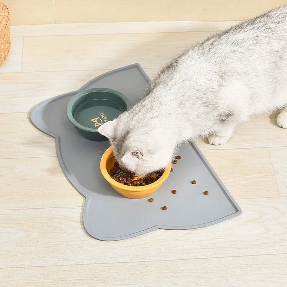1 manteles individuales para mascotas son impermeables y antideslizantes para evitar derrames de alimentos y agua y fáciles de limpiar para perros y gatos