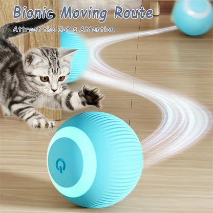 Pelota de juguete inteligente para perros, juguete interactivo electrónico para mascotas, pelota móvil USB, rebote en movimiento automático para cachorros, regalo de cumpleaños, producto para gatos