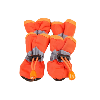 Juego de 4 Zapatos Impermeables para Perros, Botas Antideslizantes para Lluvia, Calzado para Perros Pequeños, Cachorros, Botines para Mascotas, Accesorios para Patas de Perro