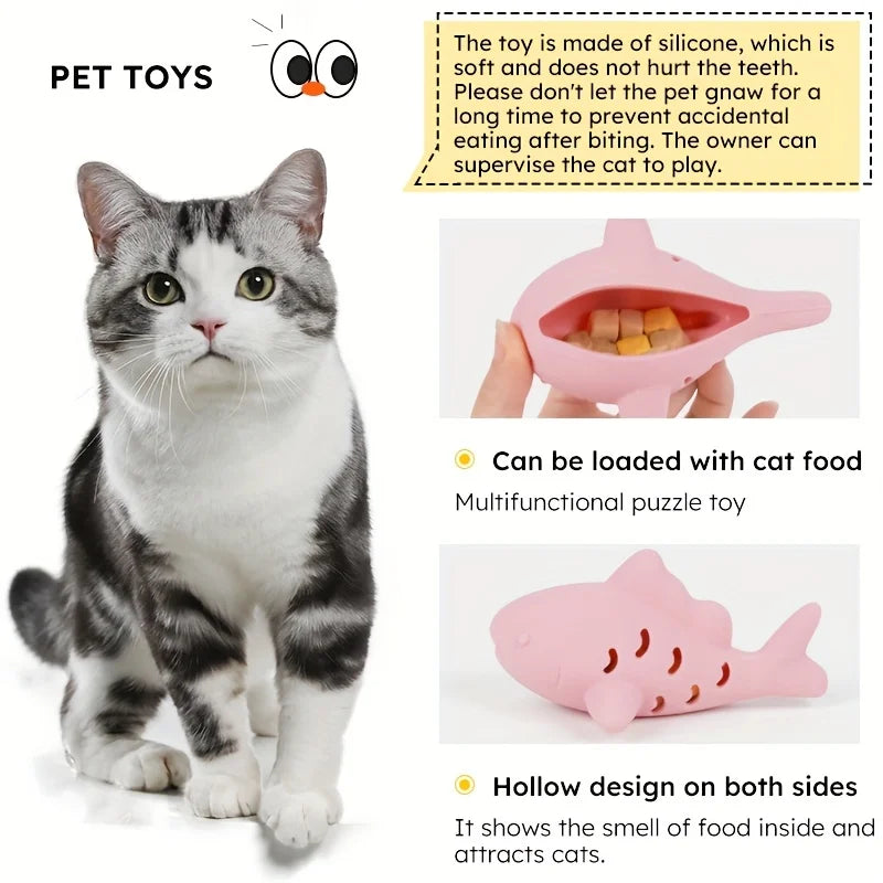 Juguete interactivo para perros y gatos, diseño duradero resistente a mordeduras, ocultar alimentos y rechinar los dientes, entretenimiento para mascotas pequeñas, 1 ud.