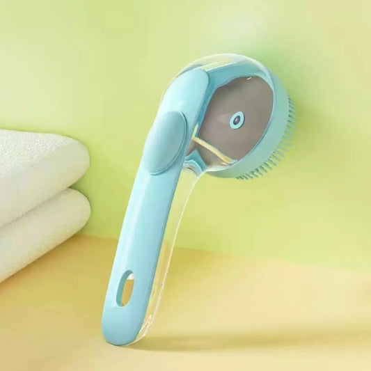 2026 2-in-1 Pet Bath and Grooming Brush with Built-in Shampoo Dispenser for Easy Bathing and Soft Massage for Dogs and Cats, Suitable for All Coat Types