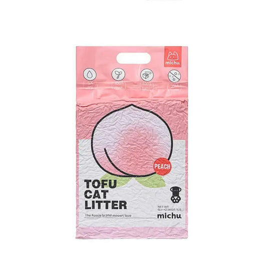 Michu Natural Clumping Tofu Cat Litter - 5.5 lbs (88 oz)
