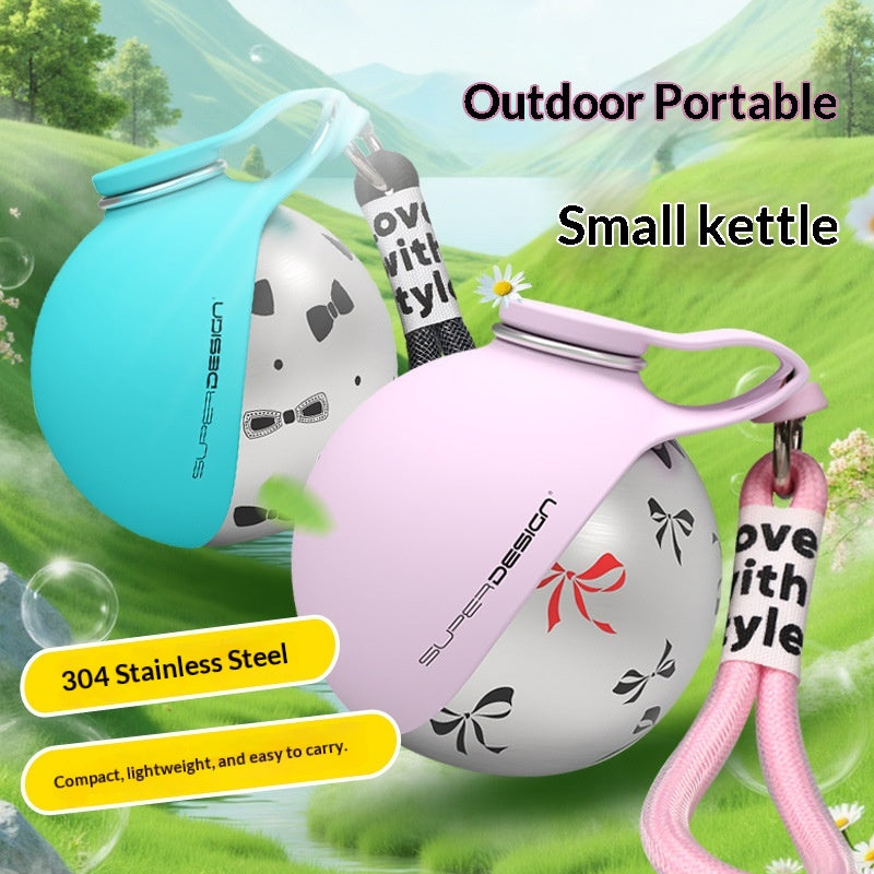 Portable Stainless Steel Water Bottle for Small Dogs - Convenient Travel Water Dispenser and Bowl for Pets