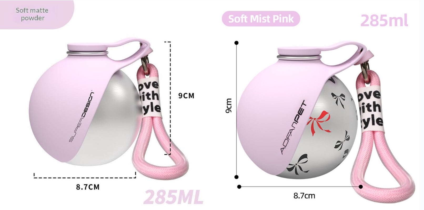 Portable Stainless Steel Water Bottle for Small Dogs - Convenient Travel Water Dispenser and Bowl for Pets