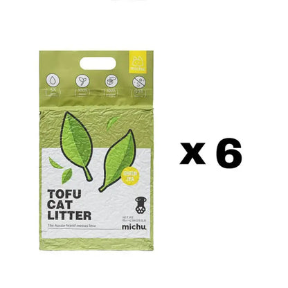 Michu Natural Clumping Tofu Cat Litter - 5.5 lbs (88 oz)