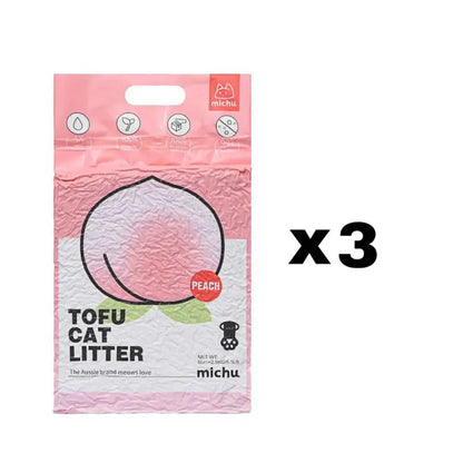 Michu Natural Clumping Tofu Cat Litter - 5.5 lbs (88 oz)