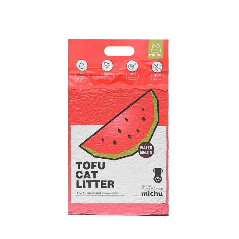Michu Natural Clumping Tofu Cat Litter - 5.5 lbs (88 oz)